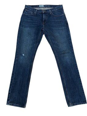 FREE WORLD Messenger Skinny Jeans Men's 34x32 Dark Wash Denim Pants